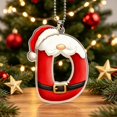 thumbnail image 5 of Luoshdecor Christmas Tree Ornaments Initial,Personalized Santa Claus Style Alphabet Pendant Decorations,Suitable for Xmas Gift Giving,(D), 5 of 6