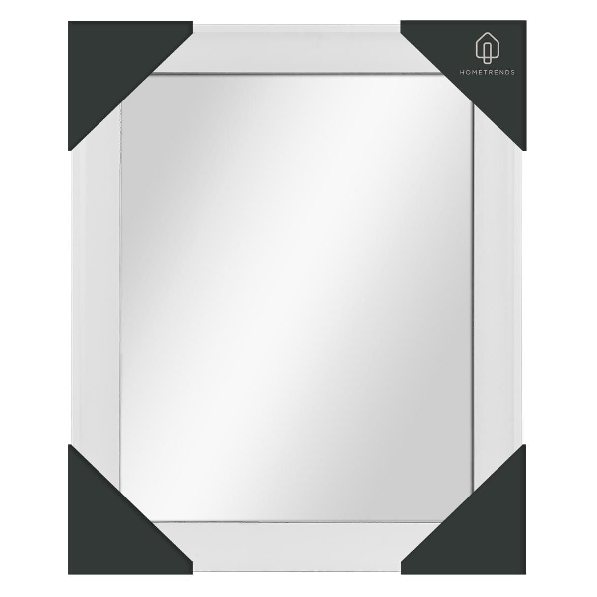 Hometrends Franco Wall Framed Mirror, 19x23", Bright White, 19x23in