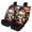 American Flag Skull Pattern, variant on Uourmeti Leopard Stripe Car Seat Covers 3 Pieces, Car Seat Covers Full Set Polyester Interior Decor Breathable for SUV Cars Trucks