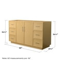 thumbnail image 7 of Wyndham Collection WCH747460SIOCXSXXMXX Elan Tk 60" Single Free Standing Vanity Cabinet, 7 of 7