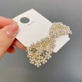 thumbnail image 4 of Barrettes New Simulated Pearl Bow Hair Grips for Women Wedding Hair Jewelry Hairpins Wholesale, 4 of 5