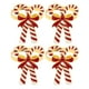 thumbnail image 1 of KAKOWELY servilleteros navideños con aro para servilletas y hebillas para decoración de fiestas navideñas., 1 of 5