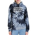 thumbnail image 2 of Wild Bobby, Jadon & Marcus & Bukayo, Sports, Unisex Graphic Hoodie Sweatshirt, Spiral Black, XX-Large, 2 of 5