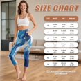 thumbnail image 7 of HELlHERO Marbled Printed Capri Leggings for Women High Waisted Yoga Capris Athletic Workout Leggings Elastic Yoga Capris with Pockets, 3XL, 7 of 7