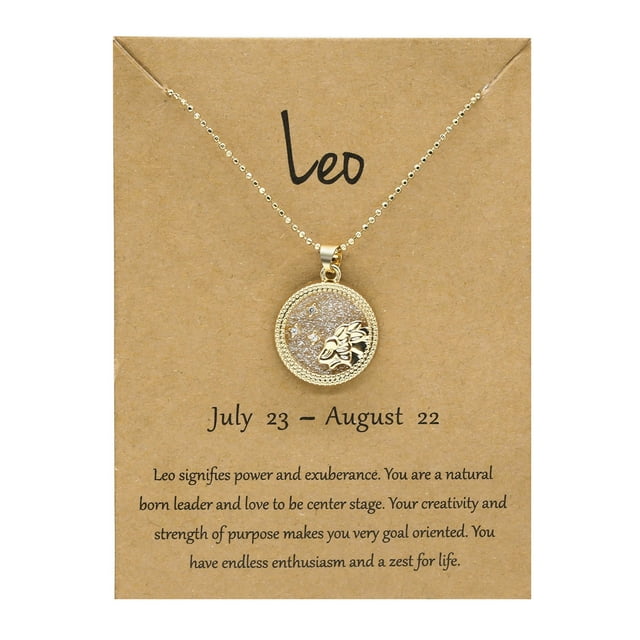 Chaîne de Chandail Collier Couple Douze Constellations Jour et Nuit