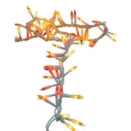 Celebrations 9096562 9 ft. LED Mini String Christmas Lights, Red & White - 200 Count