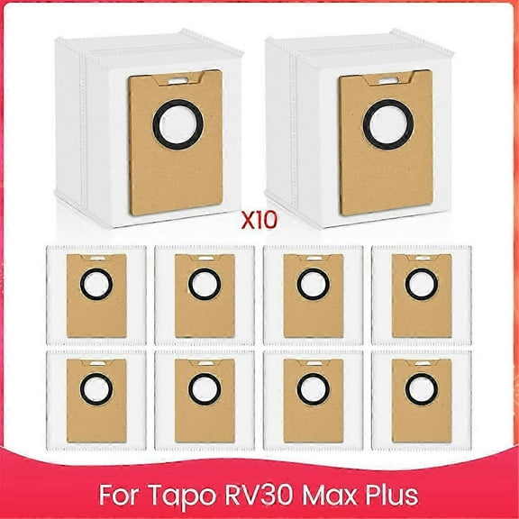 Vacuum Cleaner Bags for Tapo RV30 Max Plus Robot Vacuum Cleaner, Large Capacity Replacement Bags