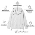 thumbnail image 6 of Unir Casual Snap Front Windbreaker Jacket for Women, Stand Collar, Durable Nylon Everyday Outerwear with Pockets, 1 Piece, S-XXL, Plus Size Friendly, 6 of 6