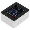 thumbnail image 3 of Zerodis Pantalla a Color Detector de Dióxido de Carbono CO2 HCHO Monitor Portátil de Calidad del Aire Probador de Temperatura Y Humedad Adecuado para Oficinas, Hogares, Gimnasios(Blanco) EOTVIA NO, 3 of 4