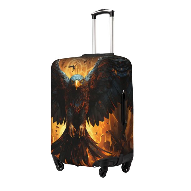 Balery Cool Black Eagle Funda de equipaje, fundas para maletas, elástica, lavable, protector de maletas, compatible con maletas de 18 a 32 pulgadas-Medium