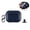 Blue, variant on For AirPods 4th Generation Case 2024, Light Luxury Leather Earphone Protector, Slim Fit Shock-Absorbing Shell with Carabiner for AirPods 4, Darkbrown