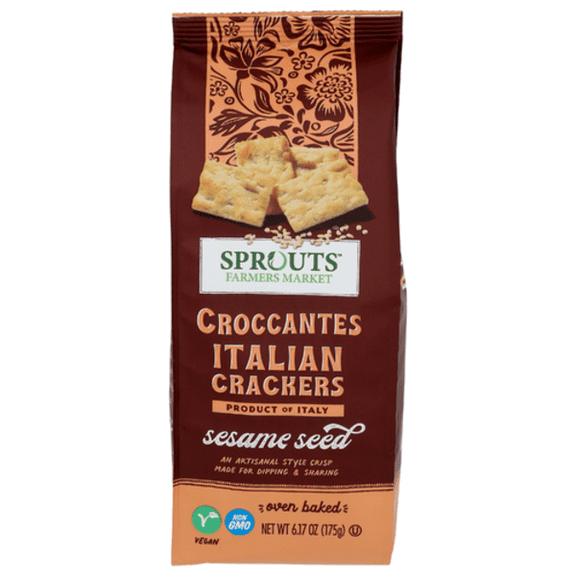 SPT Sesame Seed Croccantes Italian Crackers 6.17 oz