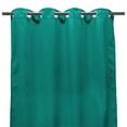 thumbnail image 2 of Jordan Manufacturing 54" x 84" Solid Grommet Semi-Sheer Outdoor Curtain Panel - 54X84 Teal, 2 of 5