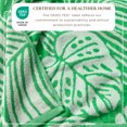 thumbnail image 2 of 100% Cotton Jacquard 4 Pack 30" x 60" Printed Beach & Pool Towels (Green/White Palm Leaf & Stripe, 4 Pack- 30" x 60"), 2 of 6
