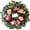 07-wine Red Rose, variant on 250th Year Patriotic Wreath Decorations, 24 Inch Rose 4th of July Wreaths for Front Door, Red White Blue Spring Door Wreath for Independence Day, Memorial Day for Indoor Outdoor Decor