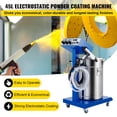 thumbnail image 2 of Dranite 50W 45L High Power Electrostatic Powder Coating Machine System with Spray Gun, 450g/min Fast Coating for Industrial Use - WX-958 Model, 2 of 6
