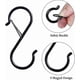 thumbnail image 3 of Black Heavy Duty S-Hooks for Hanging, 10-Pack Metal Hooks with Safety Feature, 3 of 4