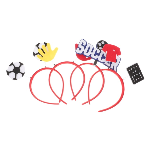 FOMIYES 4Ud Diademas De Fútbol Para Fiesta Con Temático Y Colores Surtidos Para Y Eventos