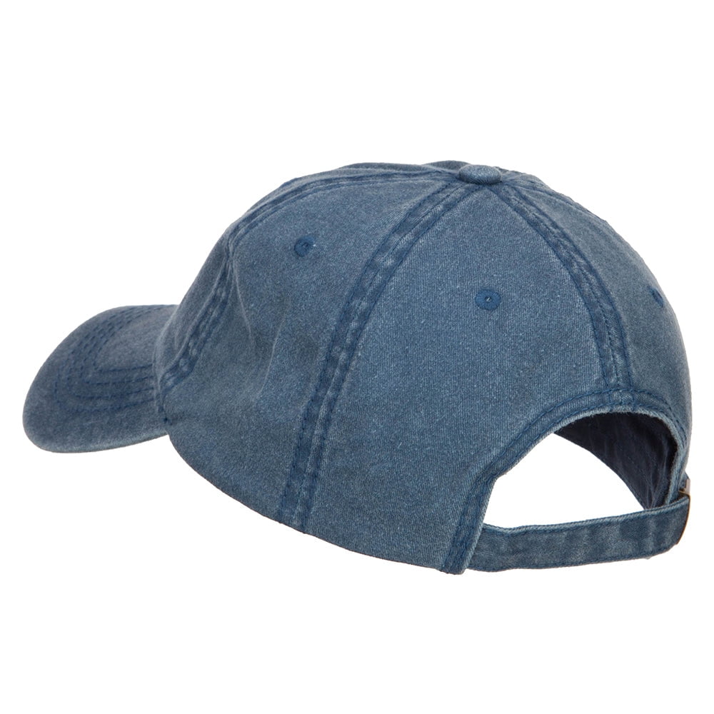 Green Beret Crest Embroidered Washed Cap - Navy OSFM