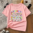 thumbnail image 4 of Xuewenshw Children's Casual Letter Pattern Print Multicolor Round Neck Short Sleeves Rjd2 Shirt, 4 of 4