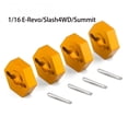thumbnail image 5 of 4Pcs 12mm Metal Wheel Hex Hubs With Axle Pins For Traxxas 1/16 E-Revo Slash 4WD Summit VXL RC Car Vehicle, 5 of 5