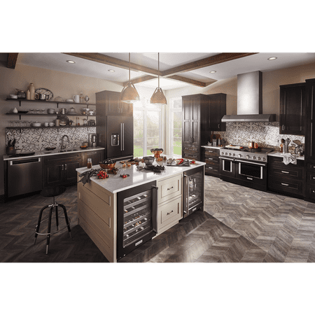 KITCHENAID KFGC558JBK professional gas range