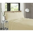 thumbnail image 2 of Brooklyn Flat Jersey Knit Sheet Set, Beige, Twin, XL, 2 of 4