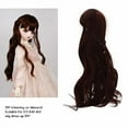 thumbnail image 7 of Doll Wig Long, Curly Doll Hair Wig, 8 to 9in Head Circumference BJD Doll Hair Wig, for 1/3 BJD Doll (Dark ), 7 of 7