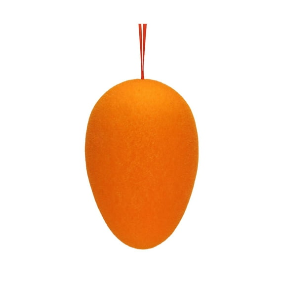 Easter Large Decorative Egg Ornament, 8.6 x 5.7 in Easter Egg, Holiday Party Celebration Home Door & Wall Decor,Orange