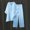 Blue, variant on Womens 2 Piece Outfits Wide Leg Blouse Pockets Elastic Pants Sets Casual V Neck Shirt Trousers Fashion Streetwear Misses Jumpsuits Work Pantsuit Bridal Shower Outfit for Bride Two Piece Outfits for