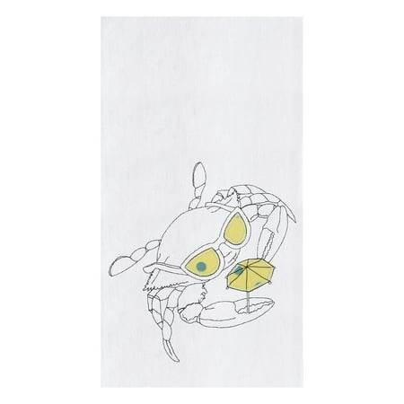 

Crab Flour Sack Cotton Kitchen Towel