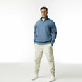 thumbnail image 3 of Y.F.H sunbest Comfort Colors Men's 1/4 Zip Collar Sweatshirts, Long Sleeve Pullover Tops, Style 1580, 3 of 5