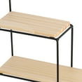 thumbnail image 3 of Oumilen Wall Mounted 2 Tier Regular Metal in Black, 3 of 3