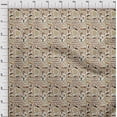 thumbnail image 5 of oneOone Polyester Spandex Light Brown Fabric Travel Craft Projects Decor Fabric Printed By The Yard 56 Inch Wide, 5 of 5