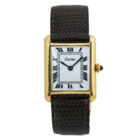 Pre-Owned Cartier Tank Louis Cartier 077467 Gold 24mm Women Watch (Certified Authentic & Warranty)