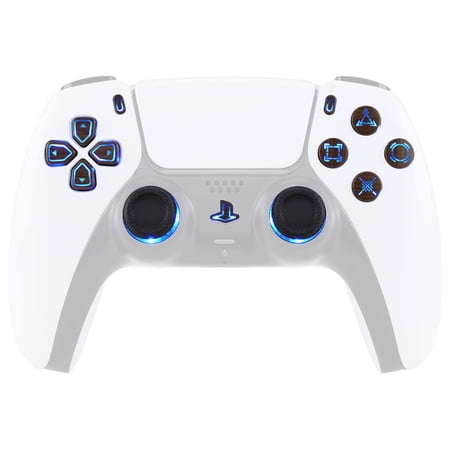 eXtremeRate Colorful Wood Grain Controller Dpad Thumbsticks Home Buttons for ps5 Controller BDM-030/040