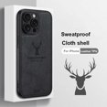 thumbnail image 4 of Funda de cuero suave con cabeza de ciervo para iPhone, carcasa trasera transpirable con disipación de calor para iPhone 15, 14, 13, 12 Mini, 11 Pro, XS Max, X, XR, 6, 6S, 7, 8 Plus, 4 of 5