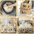thumbnail image 3 of Thickened Raschel Blanket Winter Warm Wedding Blanket Double-sided Fleece Office Nap Blanket Double-layer Blanket Gift Blanket, 3 of 4