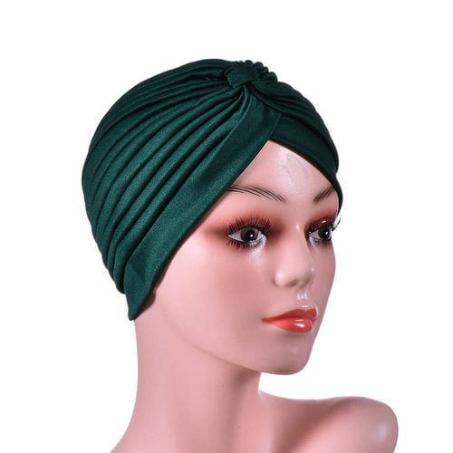 Women's Ladies Indian Hijab Knot Turban Hat Headband Casual Soft Caps Head Wrap 