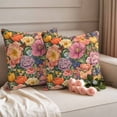 thumbnail image 2 of Pink Spring Floral Outdoor Waterproof Pillow Covers, Tulip Pastoral Flowers Watercolor Decorative Square Throw Pillowcase Sofa Cushion Sham for Patio/Couch/Chair, 24"x24" 2 Pack, 2 of 8
