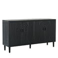 thumbnail image 4 of FFZ Black Sideboard Cabinet Decorative Nailhead Accents Storage Solution Dining Living Rooms, 4 of 9