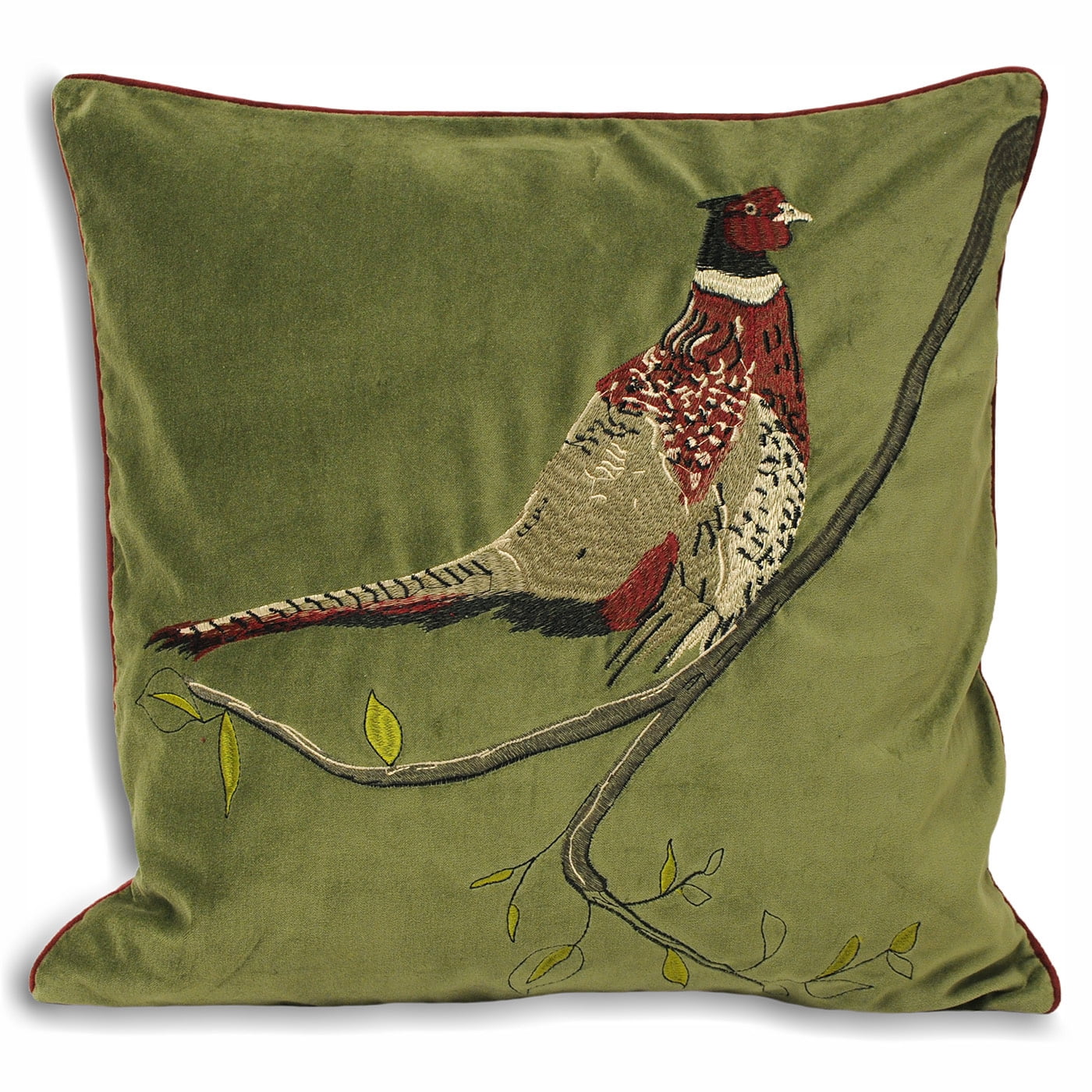 Riva Home Hunter Velvet Pheasant Cushion Cover Walmart