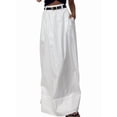 thumbnail image 3 of Women's Pockets Maxi Long High Waist Straight Skirts Floor Skirt for Casual White S, 3 of 9