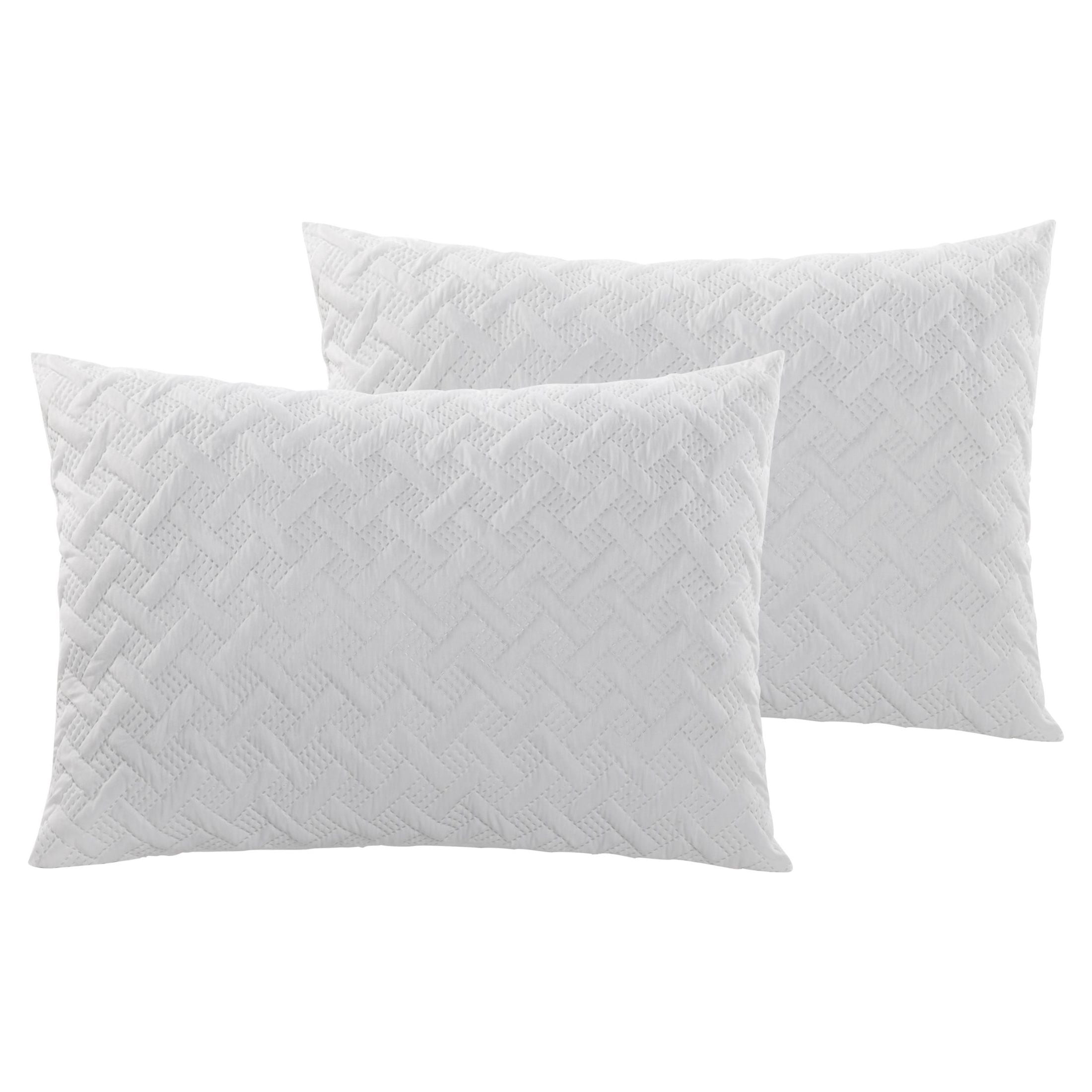 VCNY Home Nina II 2-Piece White Geometric Comforter Set, Twin/Twin XL, Adult, Unisex