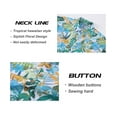 thumbnail image 5 of Geeksport Men's Hawaiian Floral Shirt Short Sleeve Button Down Casual Summer Tropical Beach Shirt, 5 of 6