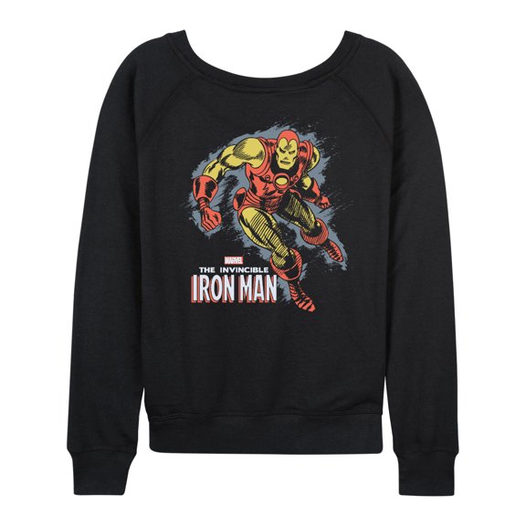 Marvel Iron Man - Sketch - Women's French Terry Pullover Sweatshirt