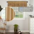 thumbnail image 4 of VHC Brands Simple Life Flax Ruffled Valance, Khaki, 16x60, 4 of 8