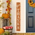 thumbnail image 5 of Glitzhome  Thanksgiving Wooden Scarecrow Porch Sign Decor "THANKS" 52"H, 5 of 5