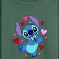 thumbnail image 3 of Lilo & Stitch - Heart Eyes Stitch - Women's Lightweight French Terry Long Sleeve Shirt, 3 of 5