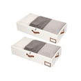 thumbnail image 2 of 2PC Zippered Storage Bags Under Bed Organizer, Comforter Organizer Under The Bed Storage, Storage and Organization Sheet Organizers, Clothes Organizer Dorm Storage Under Bed, 2 of 7